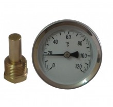 Термометър аксиален 0-120 L100