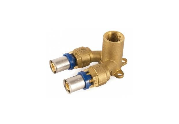 DOUBLE WALLPLATE ELBOW 1/2"-16x2.0