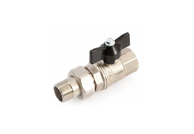 BALLVALVE  W/BUTTERFLY O-R NK 1"
