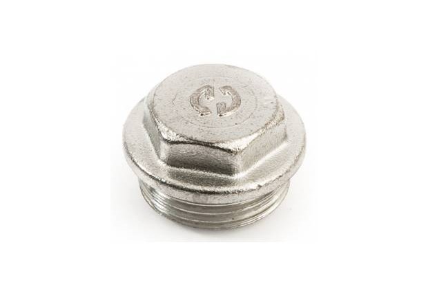 MALE CAP WITH SQUARE CHR. 2"1/2