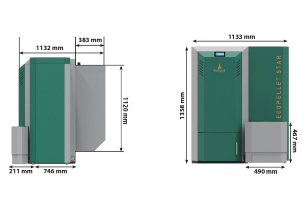 Котел пелетен кондензиращ "Ecopellet Star Condens" 8-24 kW