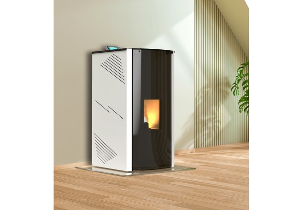 ONYX FULL GLASS Камина на пелети 12 - 15 - 18 - 24 - 30 KW  ЦЕНИ